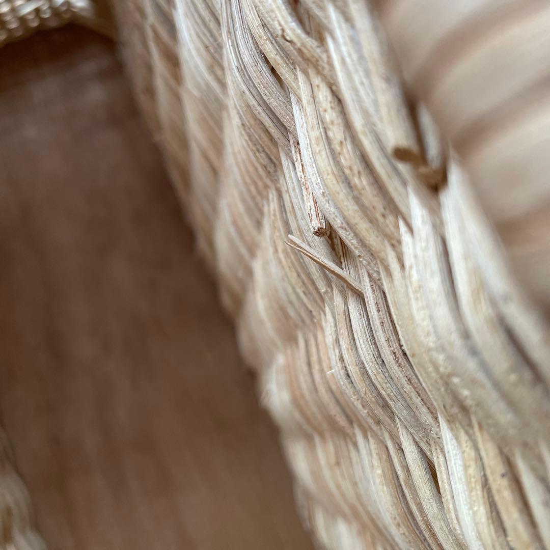 アンティーク風　持ち手付き　バスケット