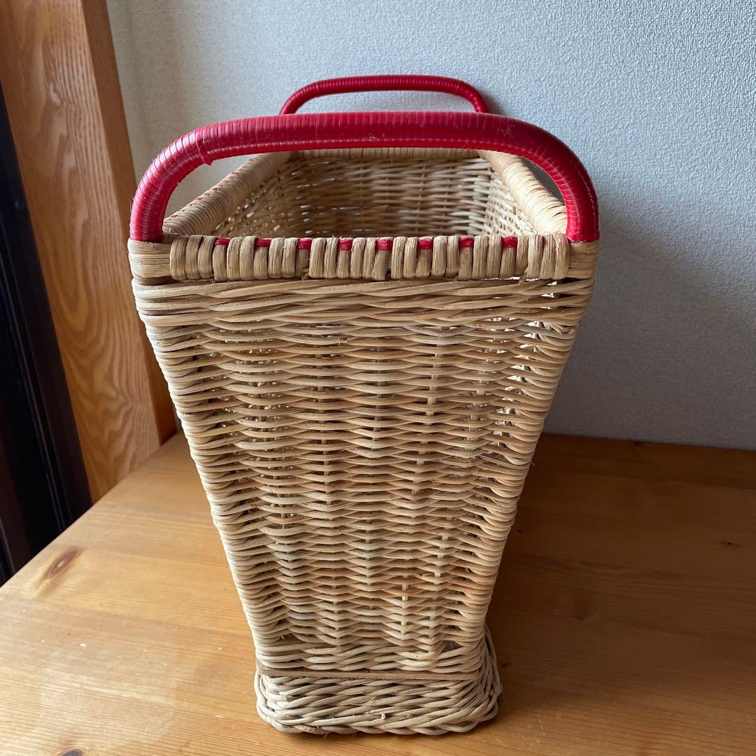 アンティーク風　持ち手付き　バスケット