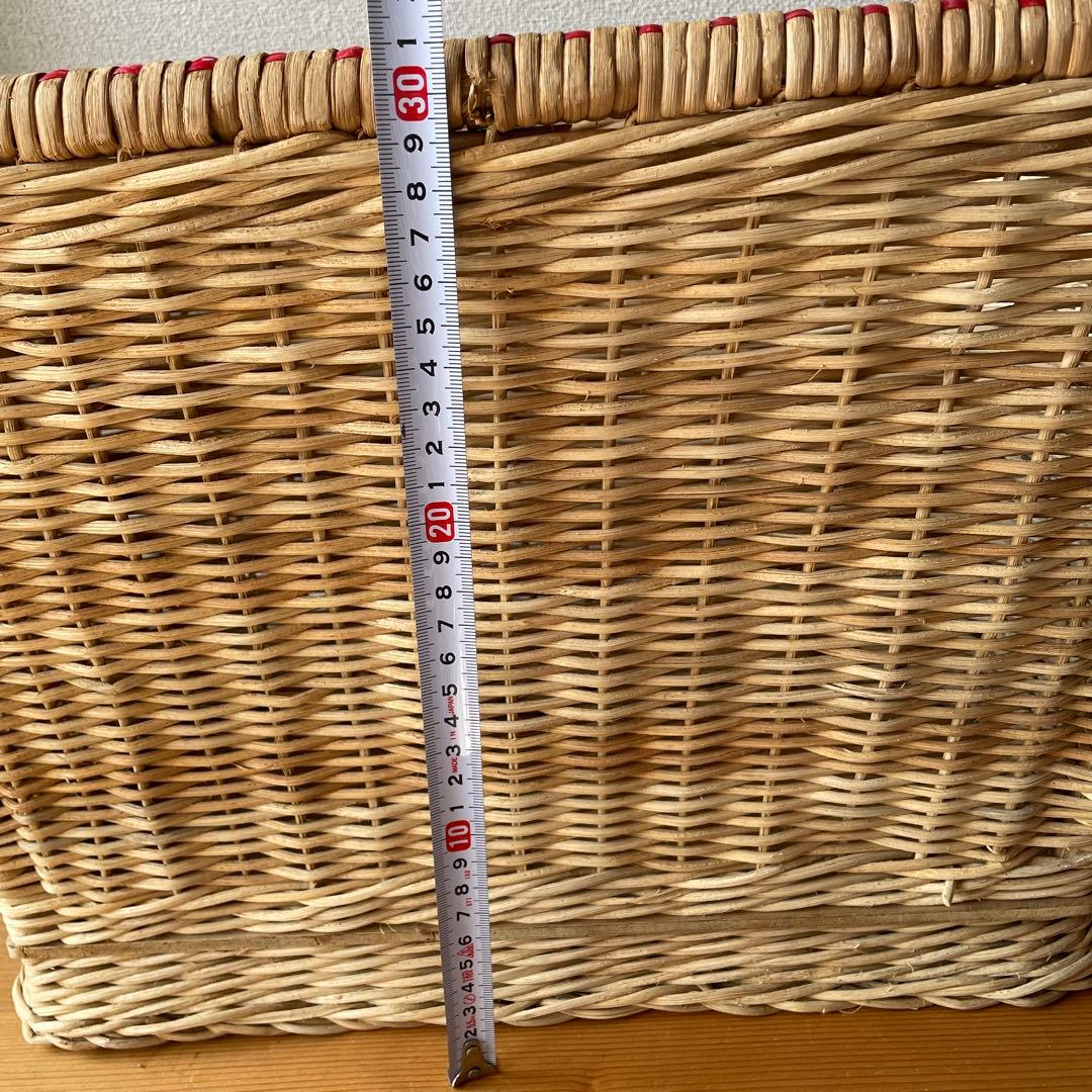 アンティーク風　持ち手付き　バスケット