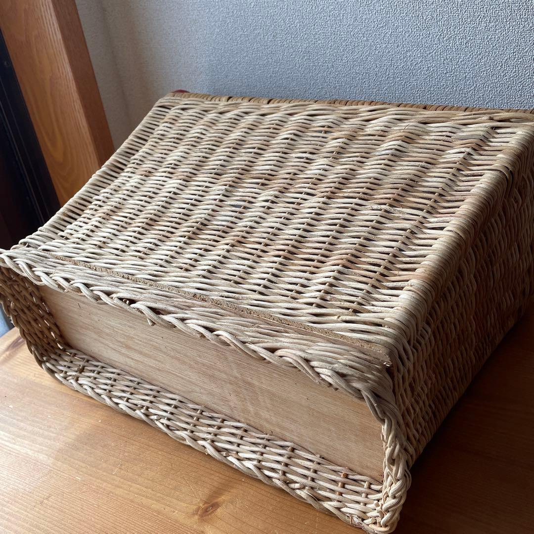 アンティーク風　持ち手付き　バスケット