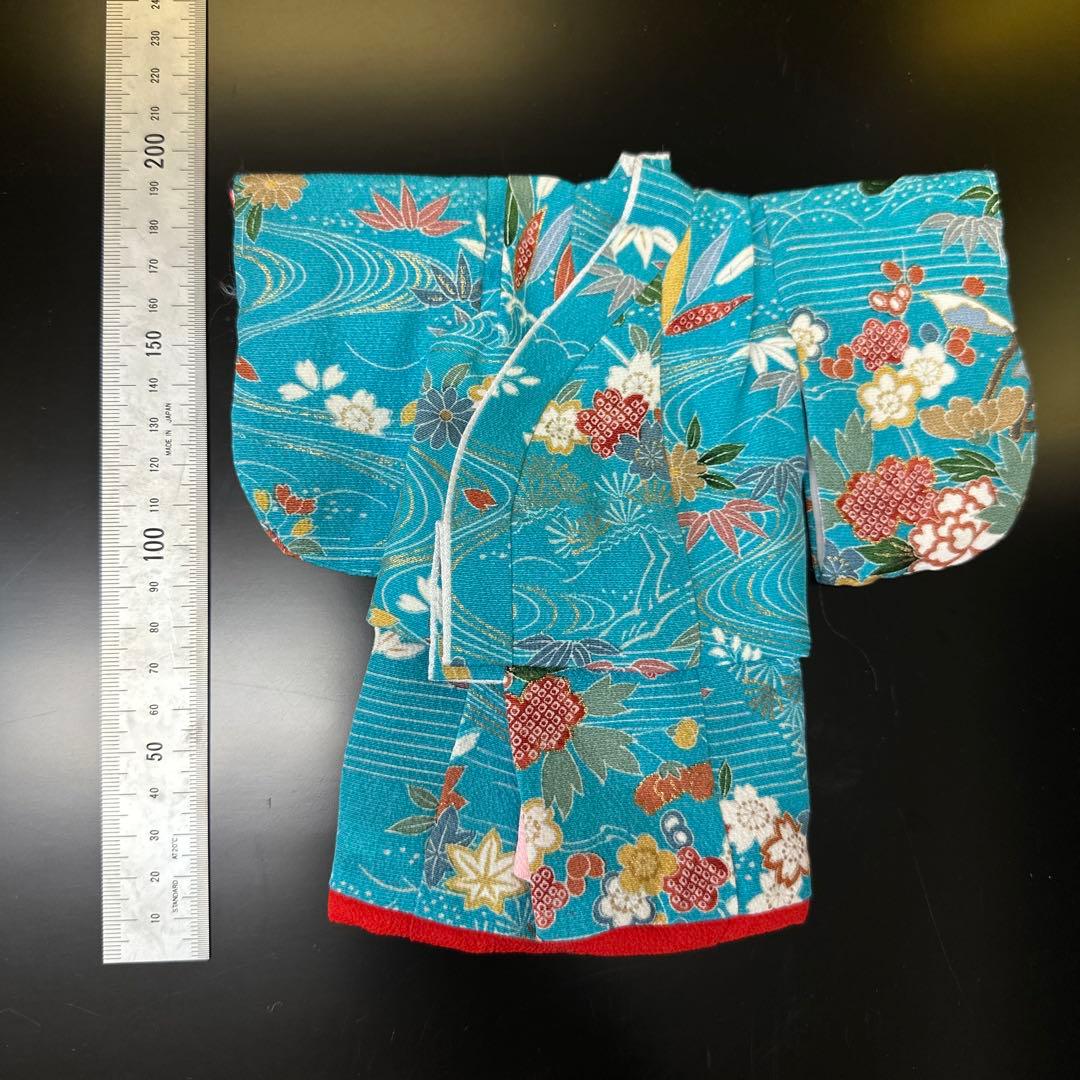 正絹　人形　ミニチュア　お着物　髪飾り　かんざし　和装