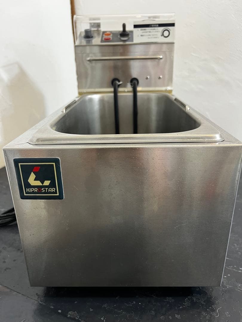 【まぁ】KIPROSTAR 業務用 卓上電気フライヤ4L 交換用油層付き