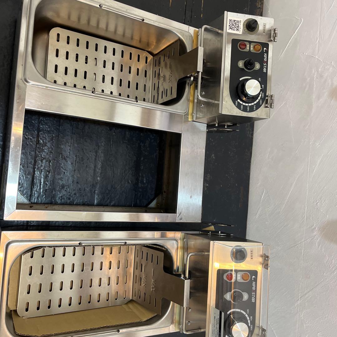 【まぁ】KIPROSTAR 業務用 卓上電気フライヤ4L 交換用油層付き