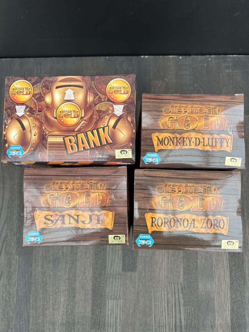 ONE PIECE FILM GOLD フィギュア4体セット　バラ売り不可