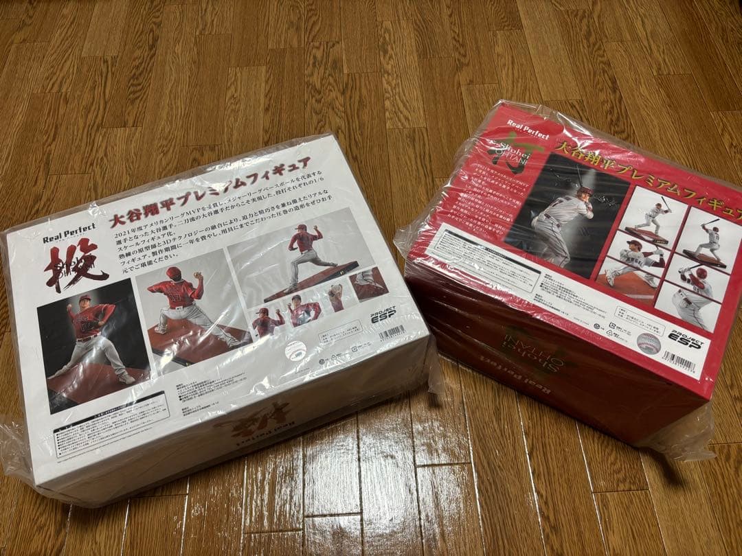 新品未開封 受注生産限定品 大谷翔平 プレミアムフィギュア投打2体セット