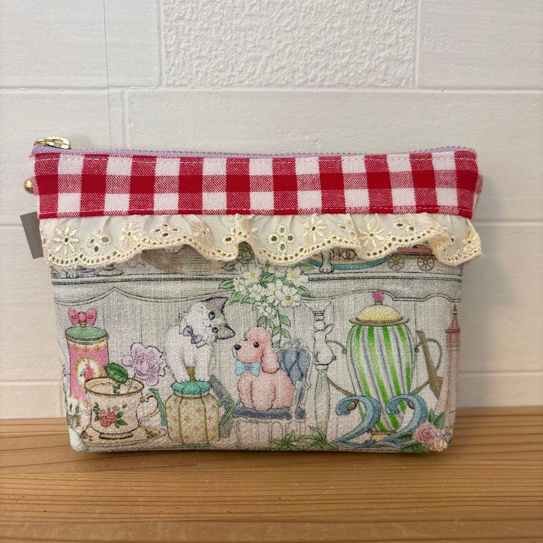 感謝価格　SALE ユキエモン　16cmファスナーポーチ　人気　ハンドメイド