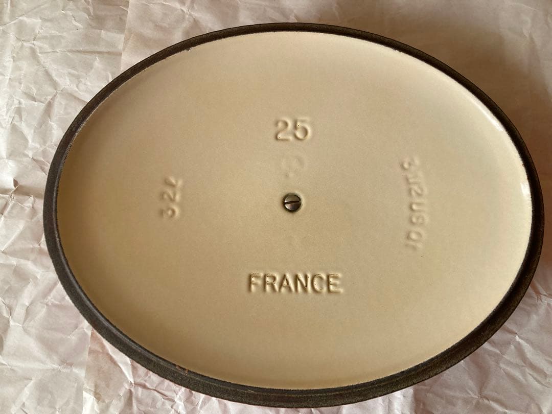 LE CREUSET 両手鍋 オレンジと赤のグラデーション