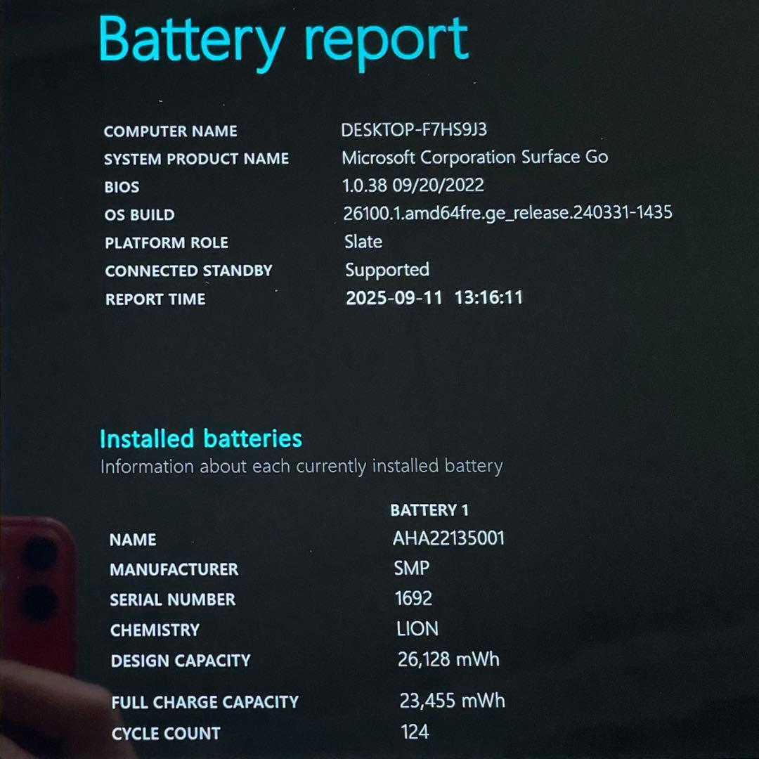 Microsoft Surface Go 64GB Model1824 美品#5
