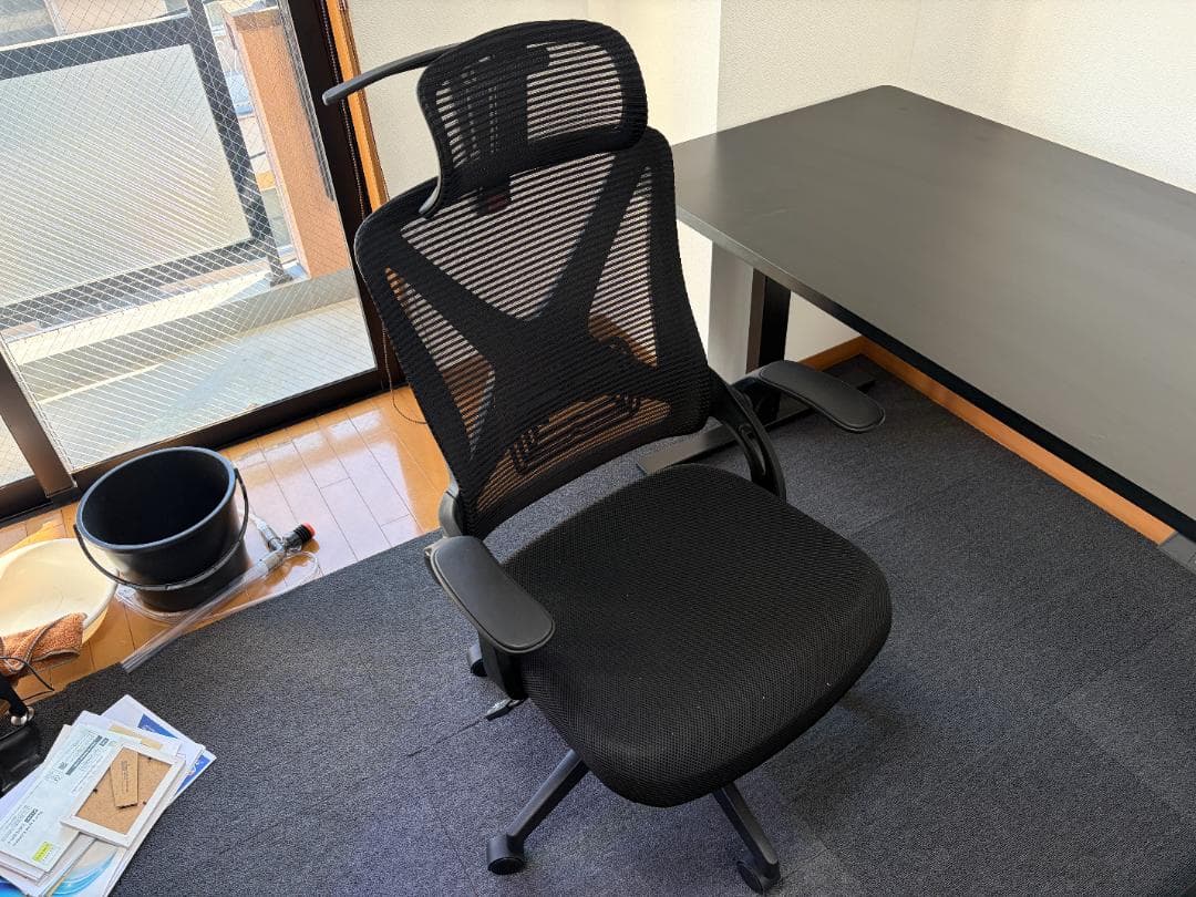 引き取り限定 FLEXISPOT EF1 電動昇降デスク オフィスチェア セット