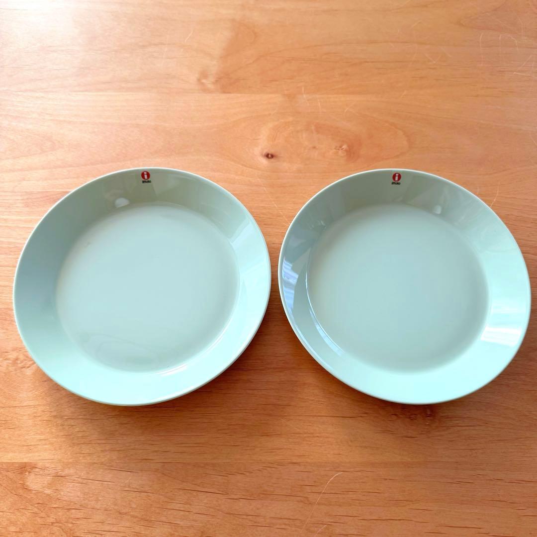 廃盤色 新品  【ティーマ プレート21㎝】セラドングリーン ２枚