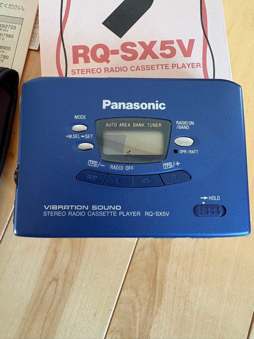 Panasonic RQ-SX5V カセットプレーヤー　ウォークマン　通電