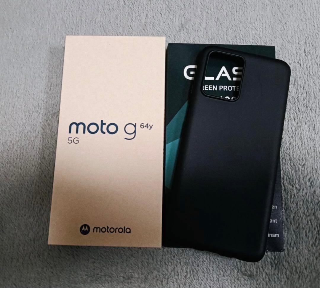 motorola moto g 64y 5G 本体　カバー　ガラスフィルム付き