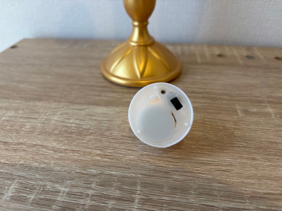 ルミエール LEDキャンドルスタンド ゴールド