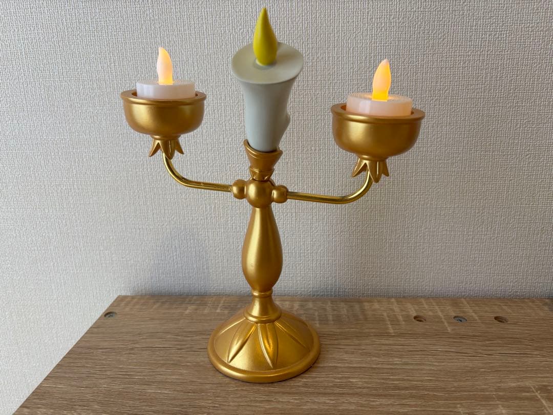 ルミエール LEDキャンドルスタンド ゴールド