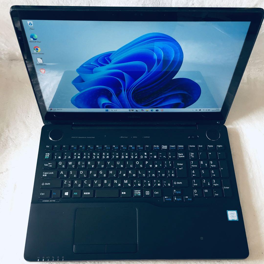 LIFEBOOK AH77/B1 i7 7世代 メモリ8GB HDD 1TB