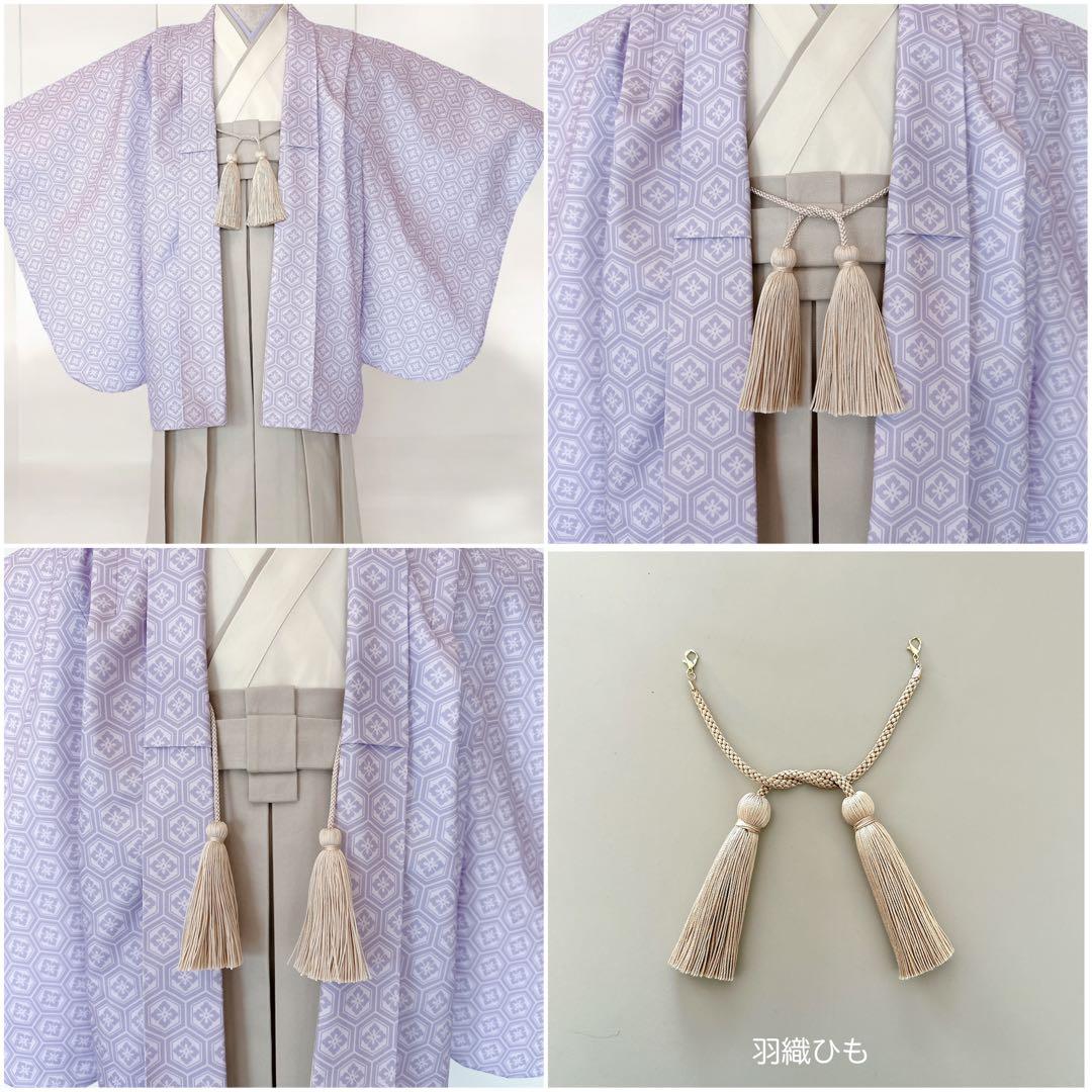 結那 比嘉★［亀甲花菱］5歳 七五三 ꕤ 羽織袴5点セット