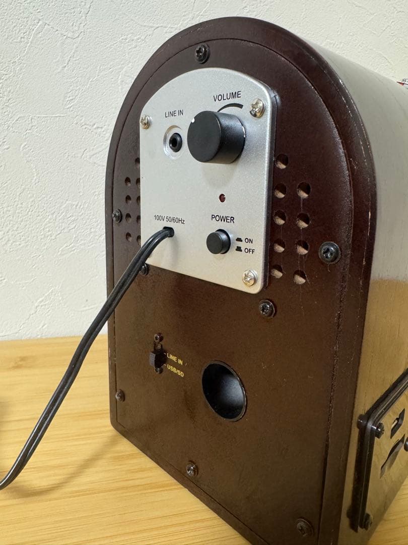 【訳あり品】ジュークボックス型照明インテリアUSB/SD/MP3プレーヤー　雑貨