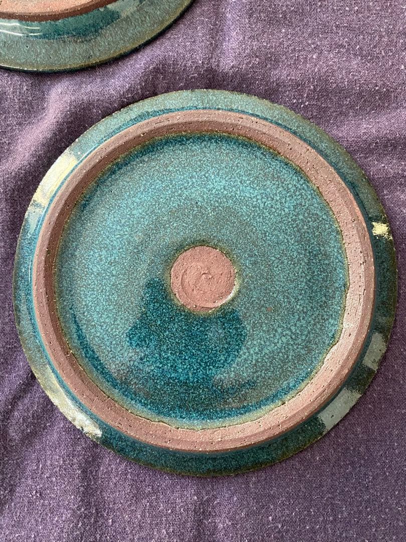 小澤基晴 リム皿 6寸 18cm 翡翠 3枚セット