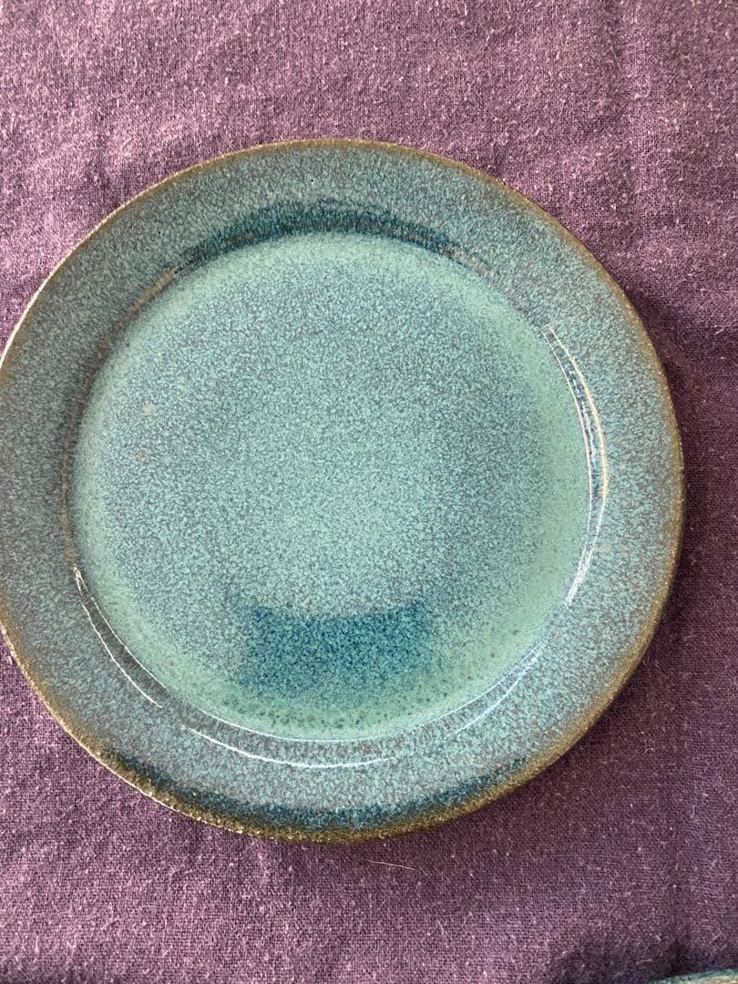 小澤基晴 リム皿 6寸 18cm 翡翠 3枚セット