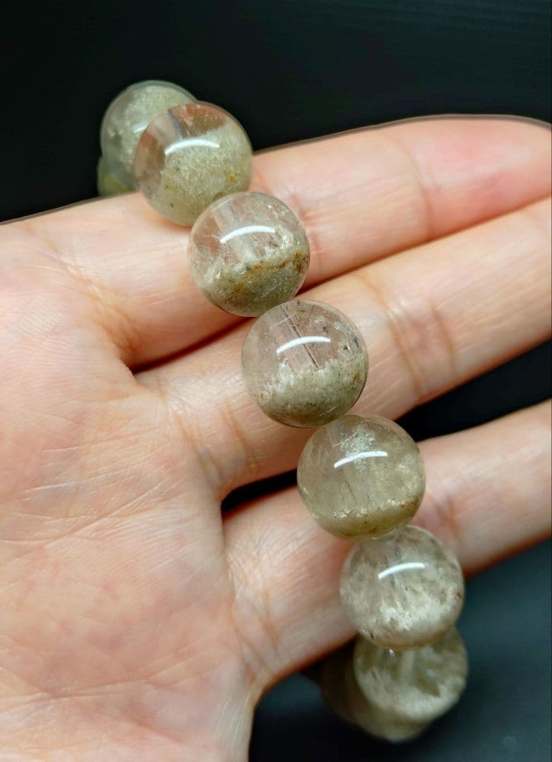 ガーデンクォーツ　庭園水晶　13mm　内径19cm　長寿・健康・繁栄
