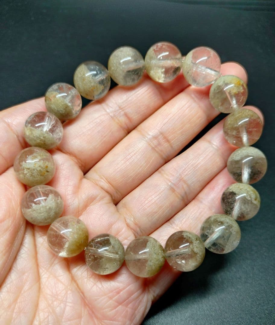 ガーデンクォーツ　庭園水晶　13mm　内径19cm　長寿・健康・繁栄