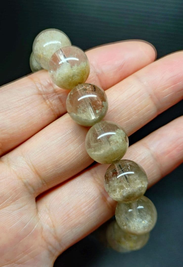 ガーデンクォーツ　庭園水晶　13mm　内径19cm　長寿・健康・繁栄