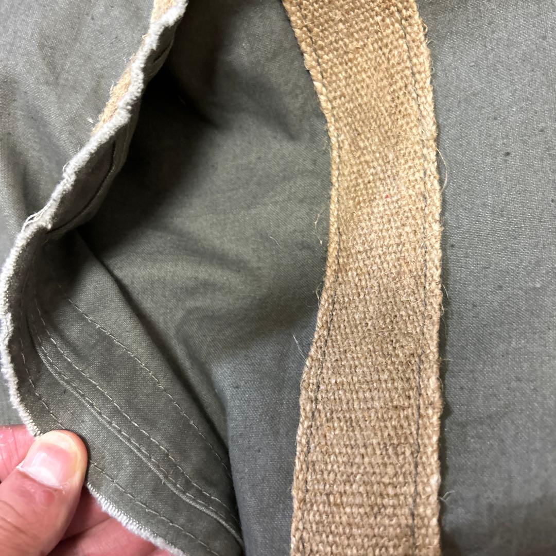 ミリタリーエプロン　実物　軍ものバック　リメイク品