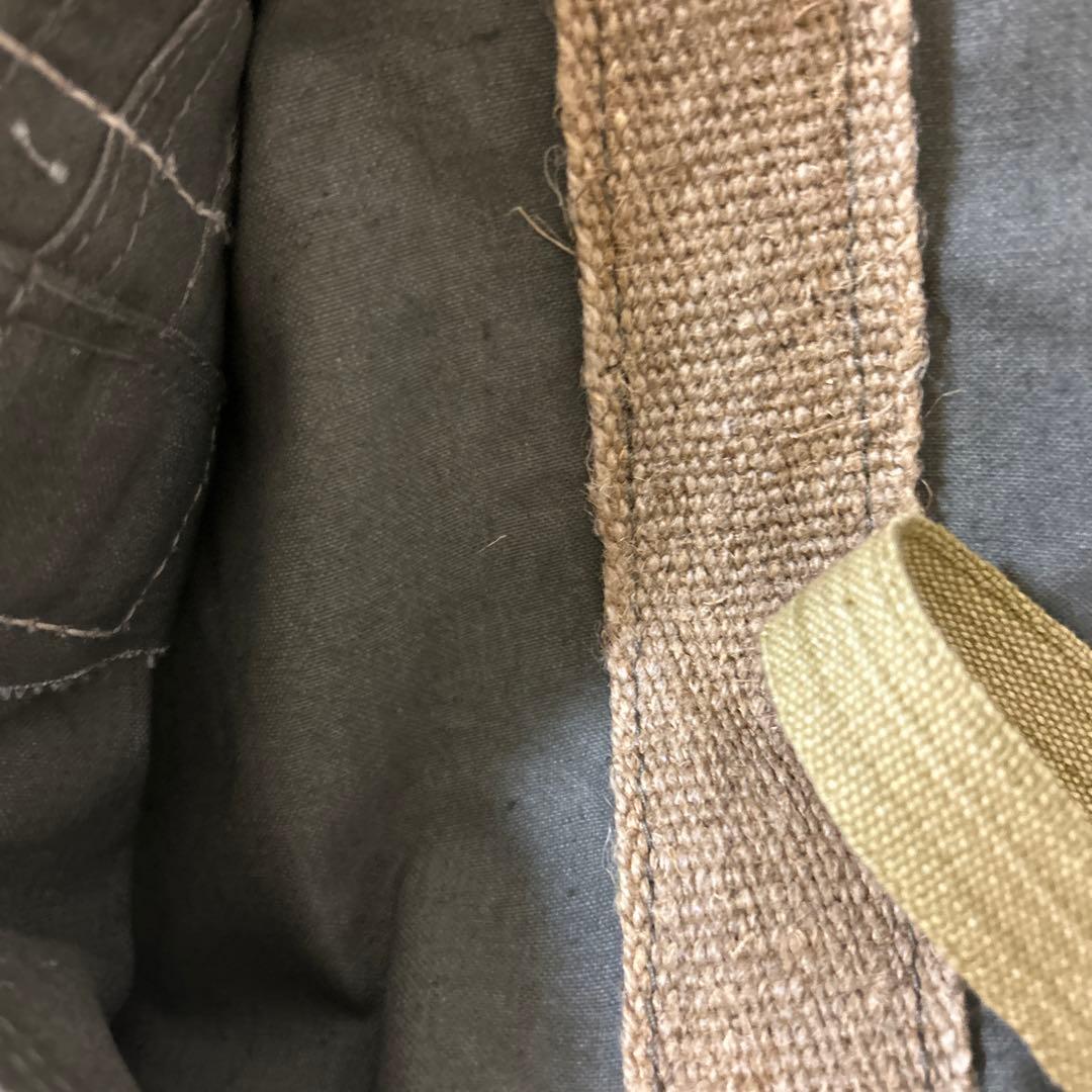 ミリタリーエプロン　実物　軍ものバック　リメイク品