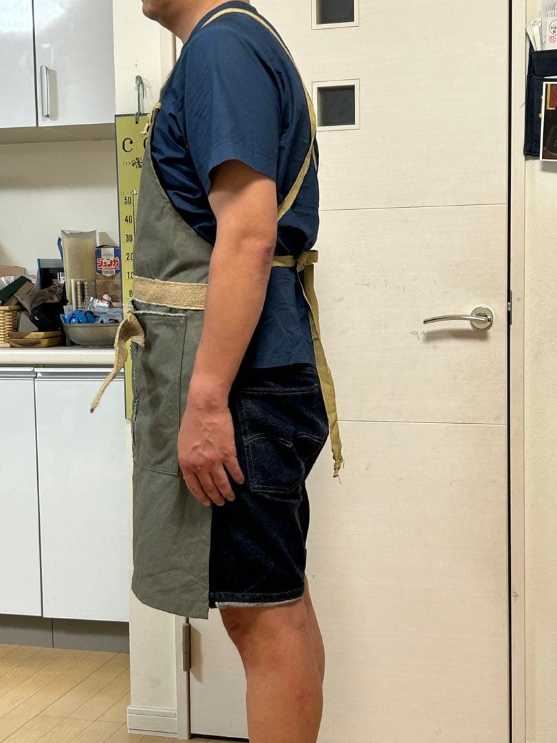 ミリタリーエプロン　実物　軍ものバック　リメイク品