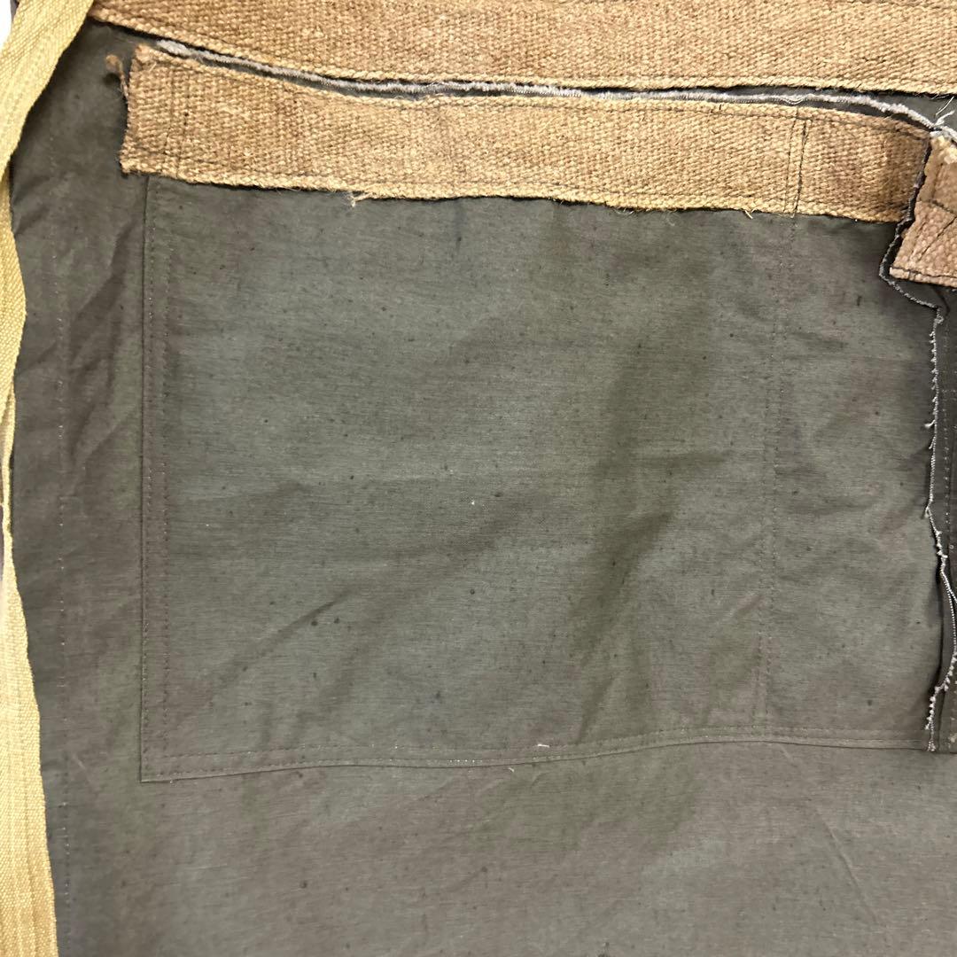 ミリタリーエプロン　実物　軍ものバック　リメイク品