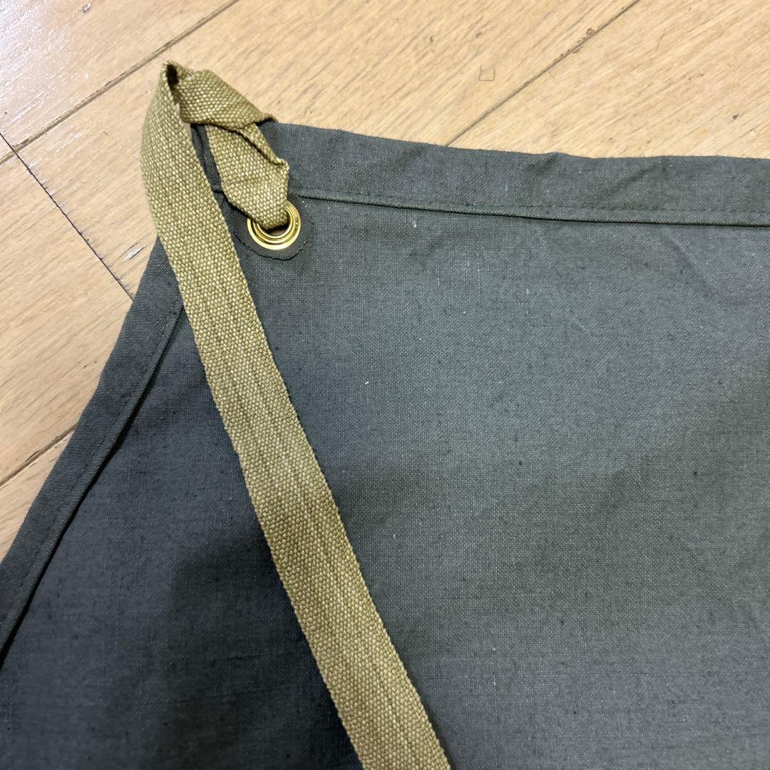 ミリタリーエプロン　実物　軍ものバック　リメイク品