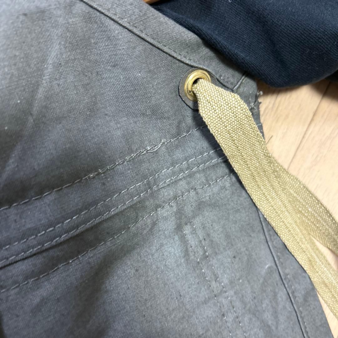 ミリタリーエプロン　実物　軍ものバック　リメイク品