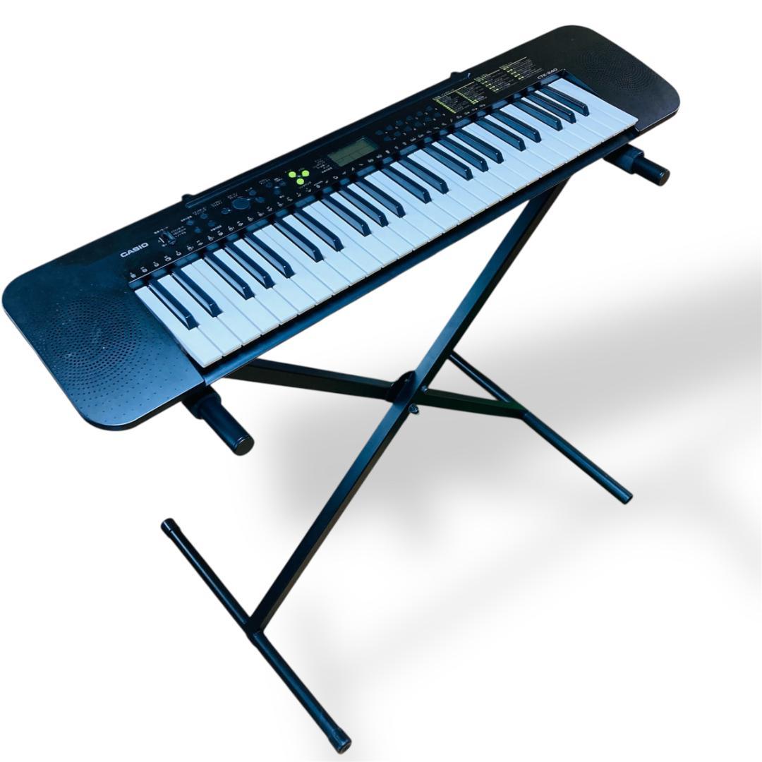 【すぐ弾ける】CASIO 電子キーボード CTK-240 アダプター・スタンド付