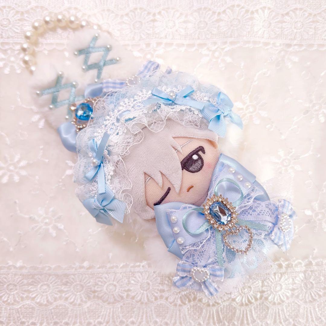 いつぬい　ぬい服　着ぐるみ　うさぎ　水色　 白　ロリータ　あんスタ　ちびぐるみ