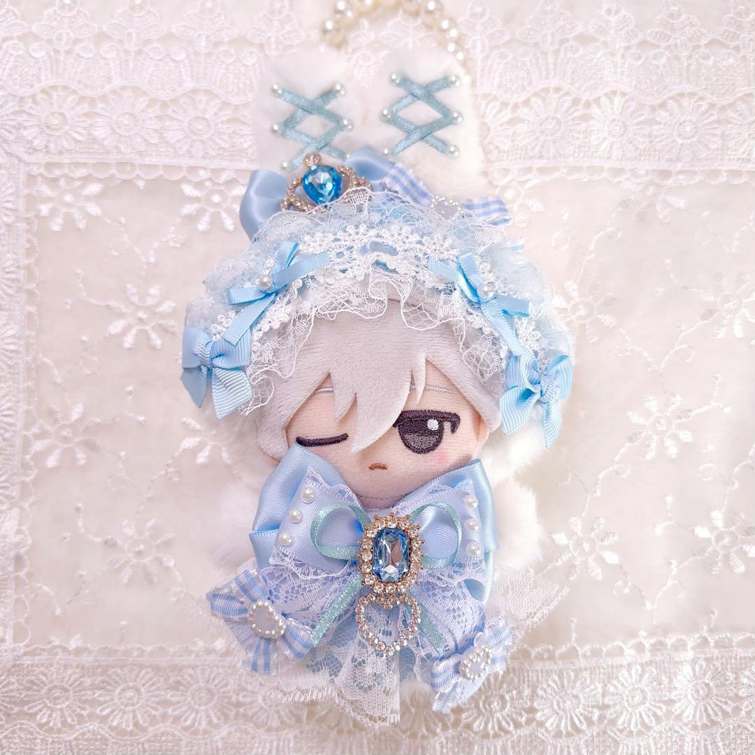 いつぬい　ぬい服　着ぐるみ　うさぎ　水色　 白　ロリータ　あんスタ　ちびぐるみ