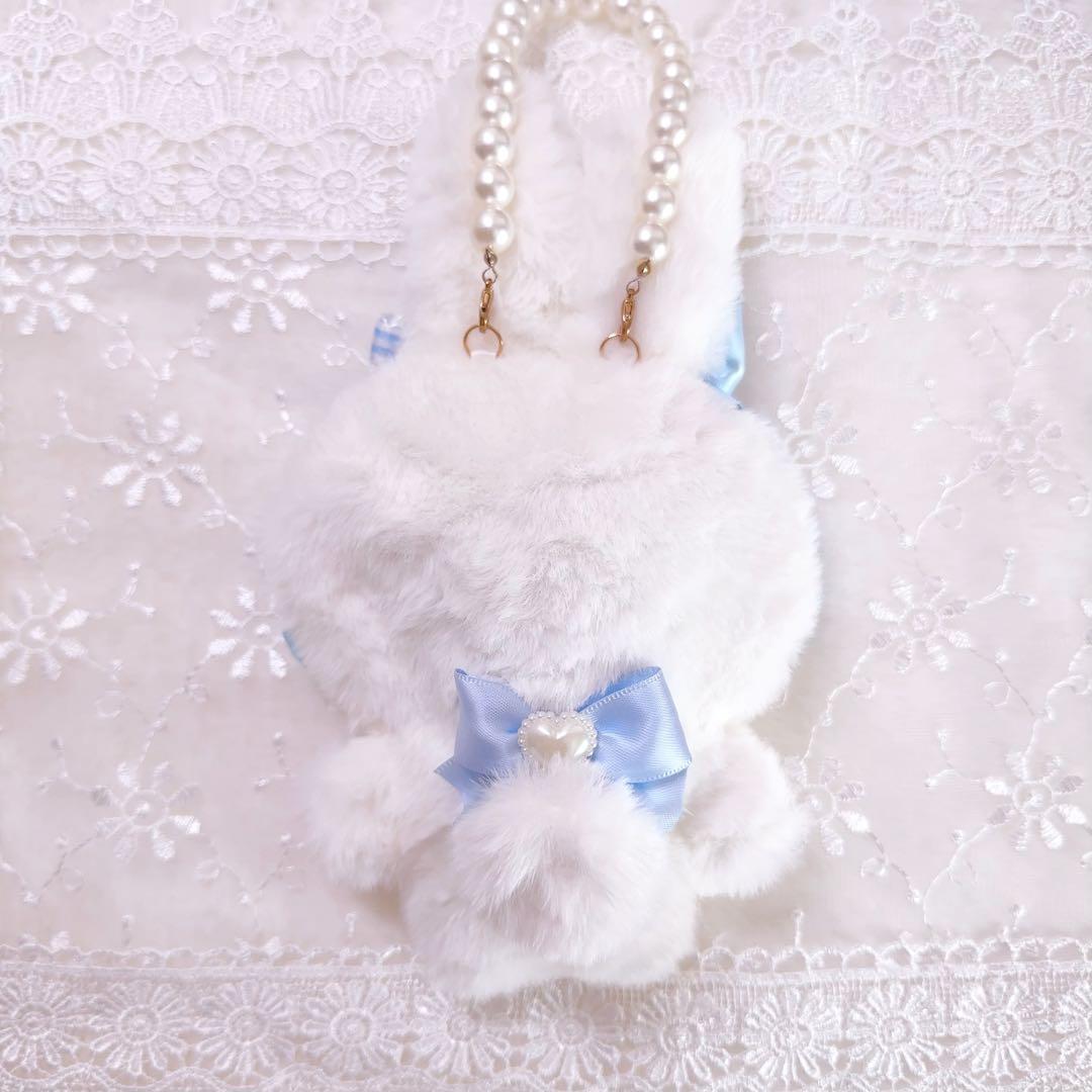 いつぬい　ぬい服　着ぐるみ　うさぎ　水色　 白　ロリータ　あんスタ　ちびぐるみ