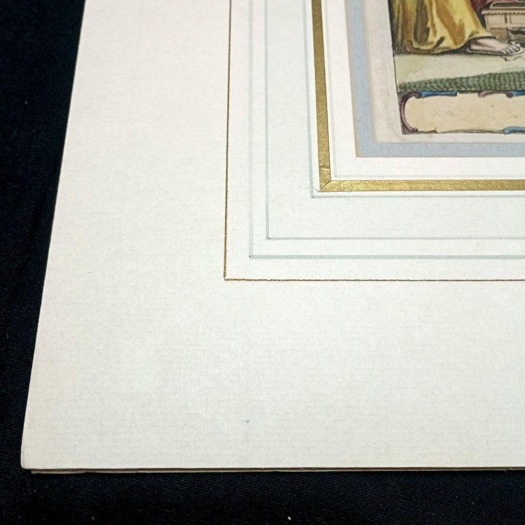 西洋古地図　1675年　A.モンタナウス　「日本誌」タイトルページ　扉絵　稀少