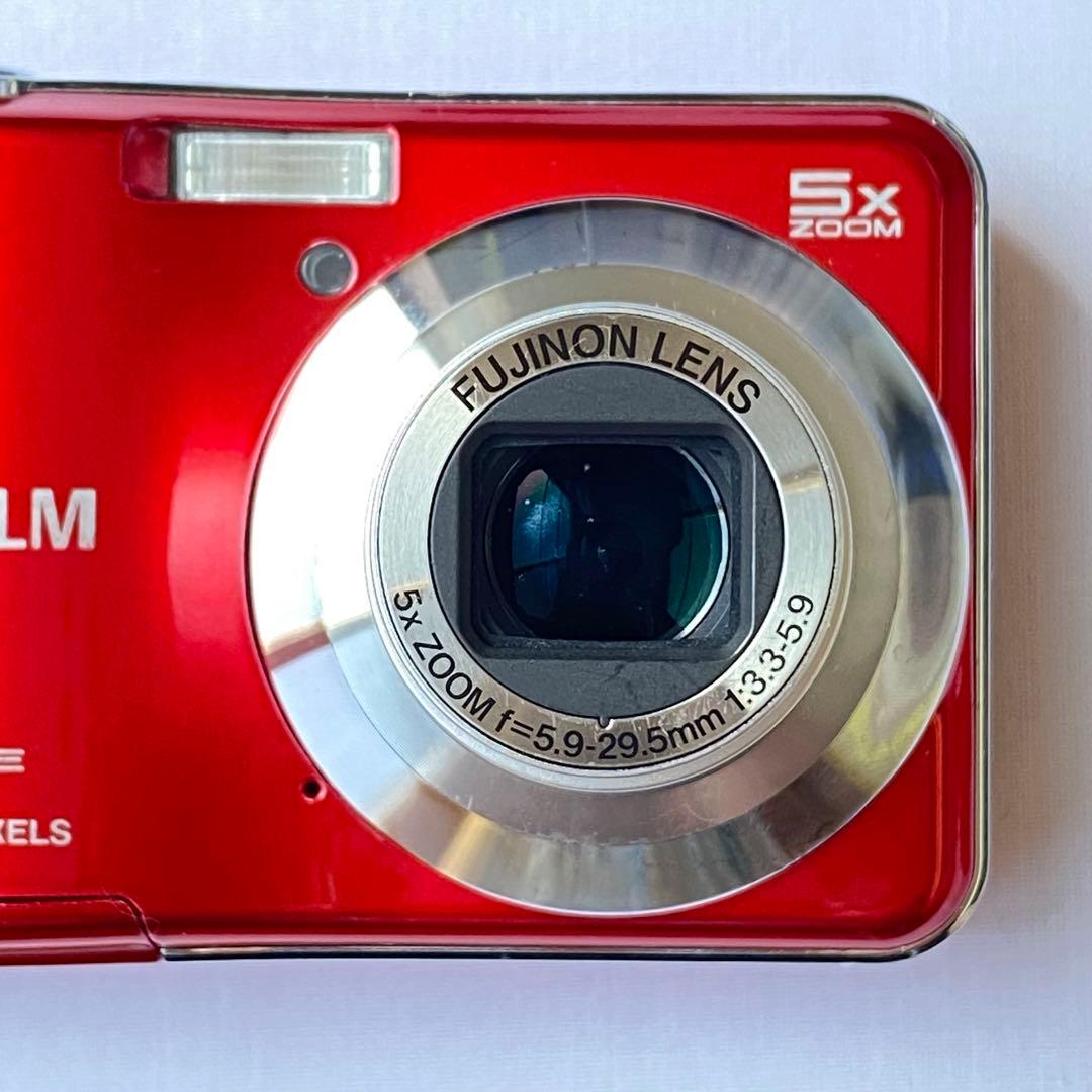 富士フイルム FinePix AX660 レッド デジカメ 中古 動作確認済み