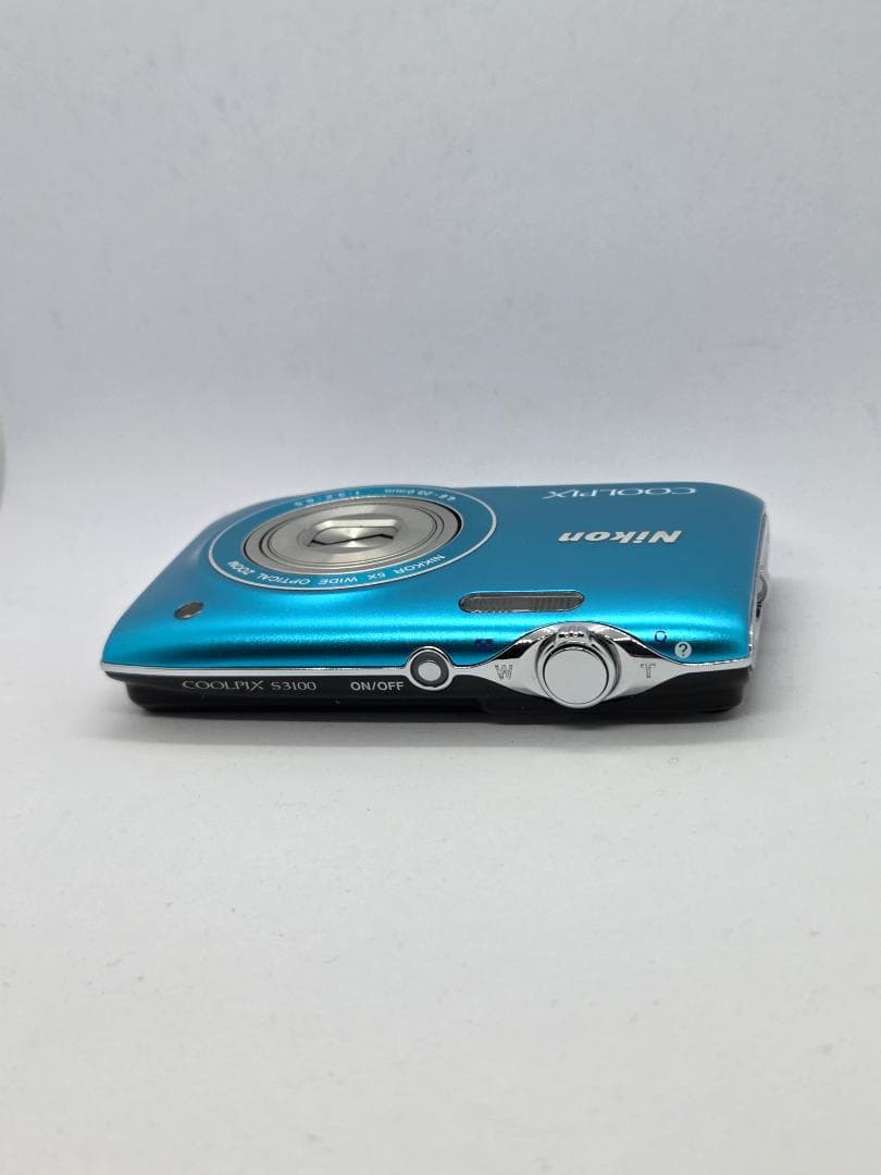 【スマホ転送OK】ニコン NIKON COOLPIX S3100 水色