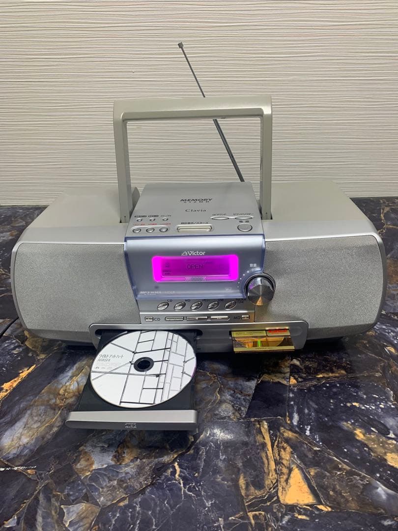 Victorビクター RD-M2 CD MD ポータブルシステムラジオAMFM
