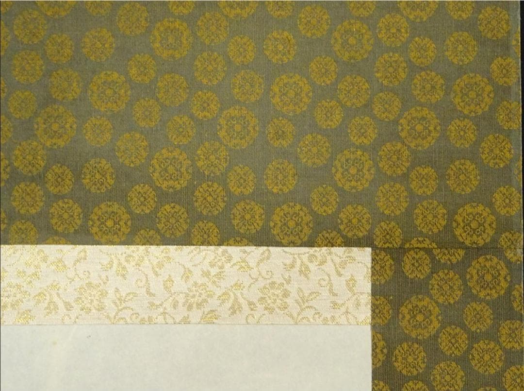 掛軸 諏訪皓人『南天福寿図』日本画 花鳥図 絹本 共箱付 掛け軸 a102717