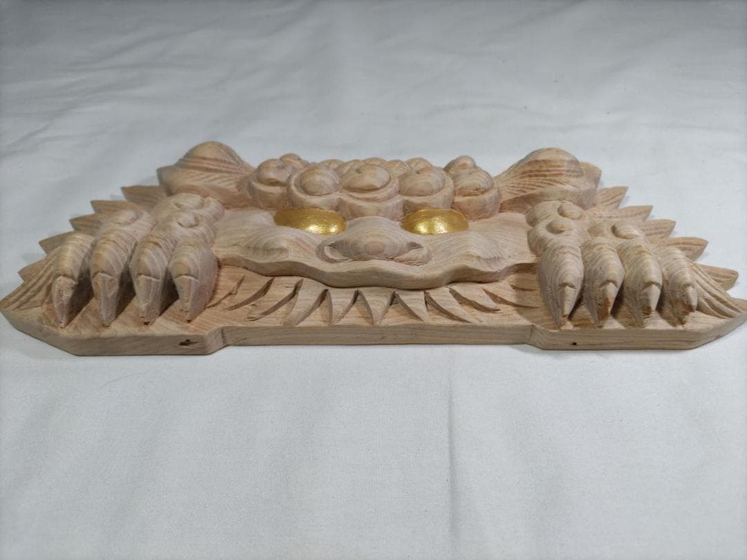 ◆◆【獅子噛み】社寺仏閣、山車、神輿　だんぢり彫刻部材　幅30ｃｍ