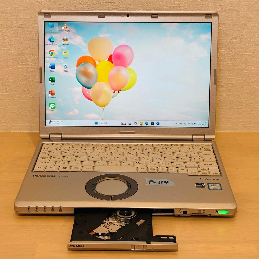 レッツノート PC Windows11 SSD DVD オフィス付き P-114