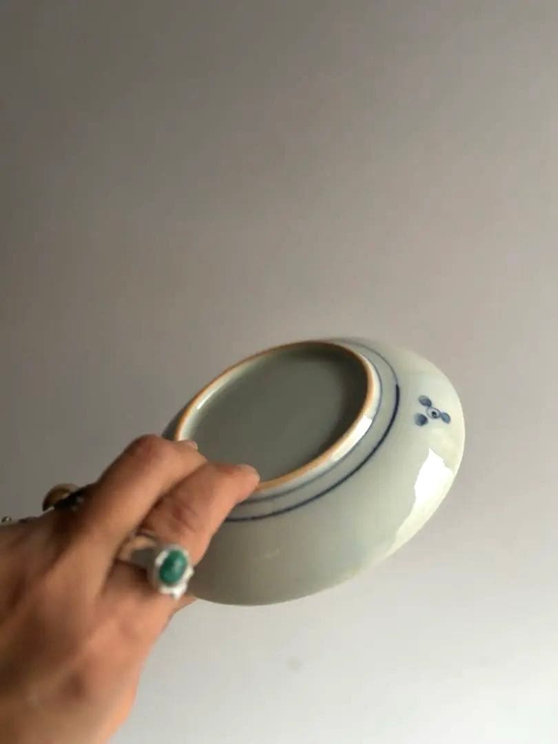 【まりん様リクエスト】921 藤塚光男 九谷青窯 花唐草文5寸皿2点