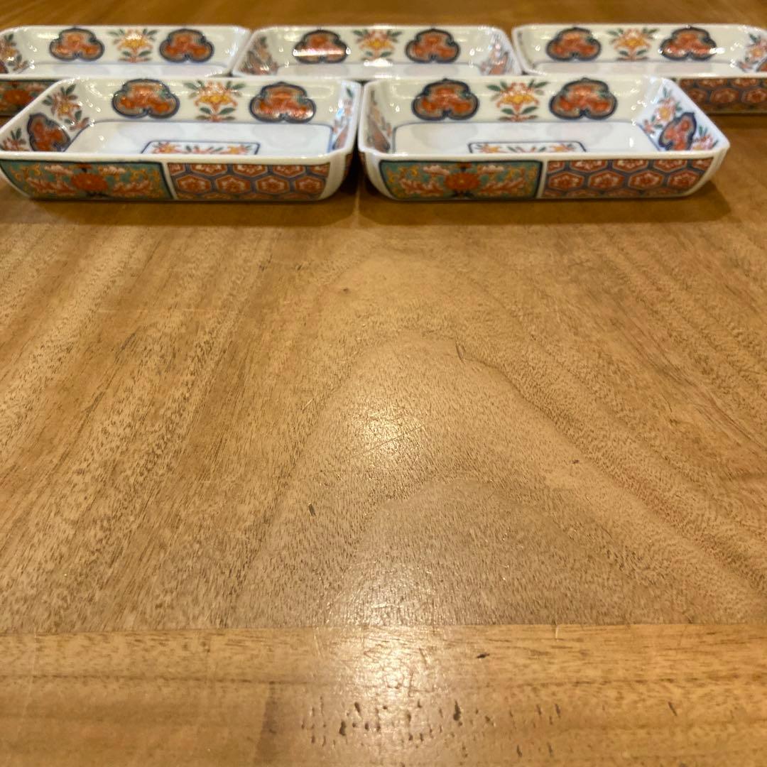 有田焼幸楽窯伊万里絵付け皿五枚