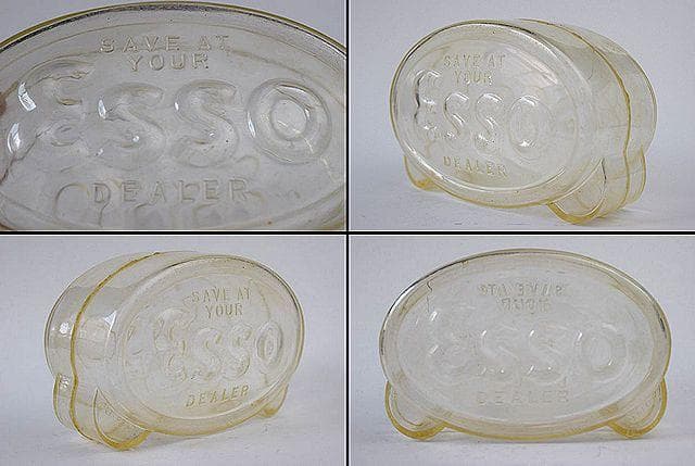 レア！1960’s ESSO エッソ ビンテージ オーバル 貯金箱 オイル缶