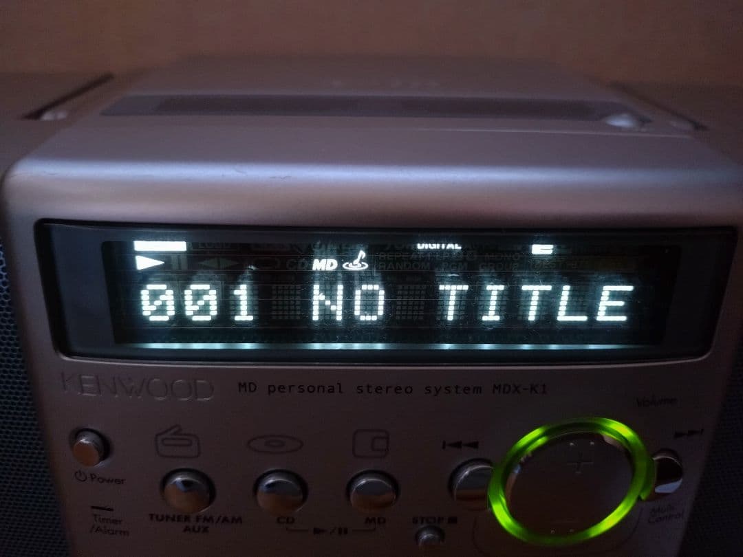 KENWOOD CDMDプレーヤー　　 MDX-K1　動作確認済