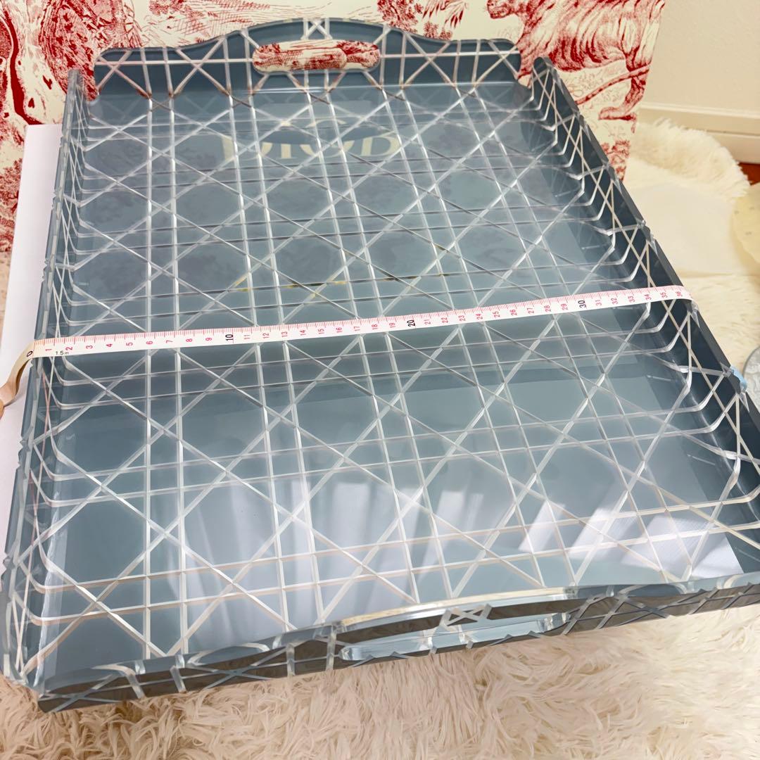 新品 DIOR トレイ カナージュ ブラック ラージサイズ