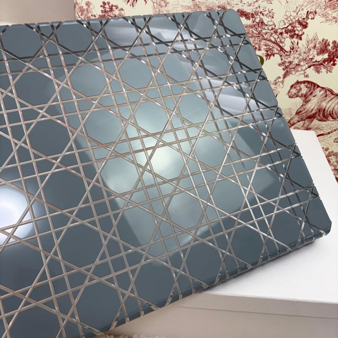 新品 DIOR トレイ カナージュ ブラック ラージサイズ