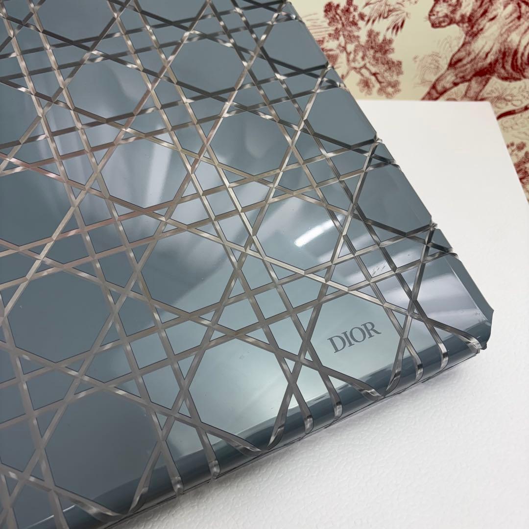新品 DIOR トレイ カナージュ ブラック ラージサイズ